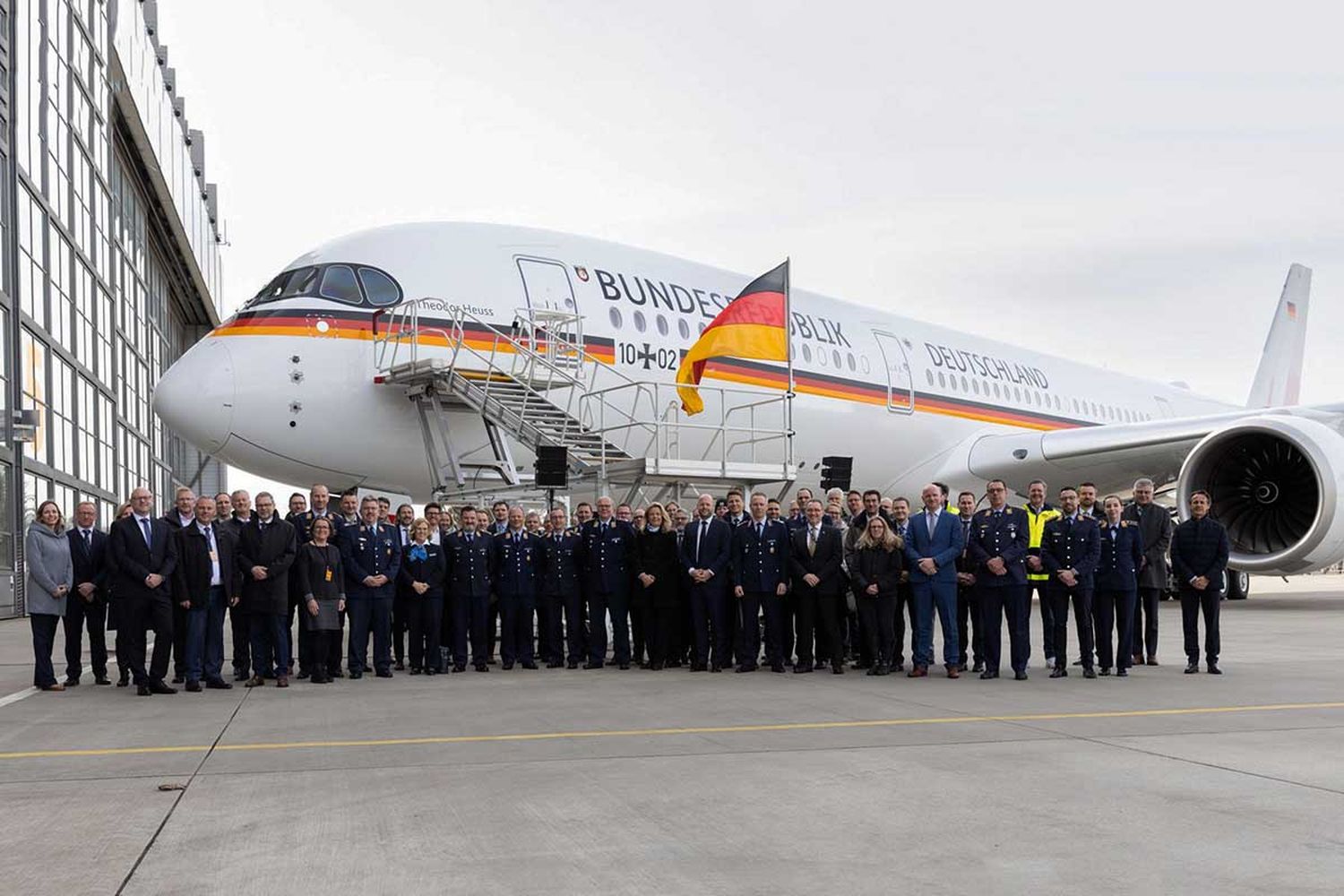 Alemania recibe otro Airbus A350 con interior VIP