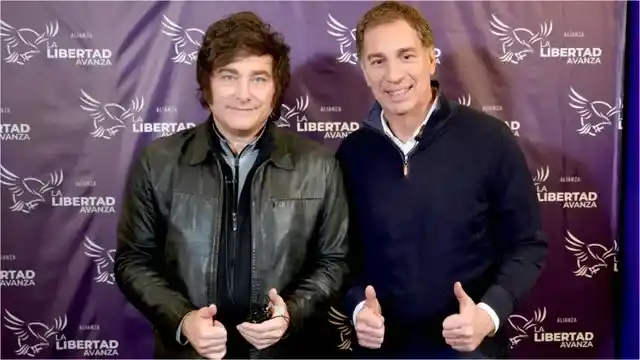 Javier Milei y Diego Santilli (NA) Agencia Noticias Argentinas