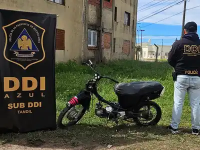 El rodado fue sustraído el 22 de octubre en Tandil y recuperado el jueves en Gonzales Chávez.