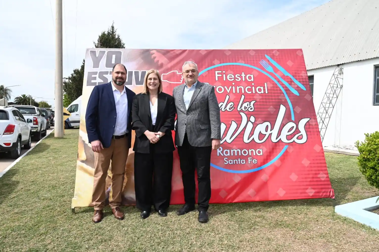El presidente comunal de Ramona, la vicegobernadora Gisela Scaglia y el senador Alcides Calvo, encabezaron el evento