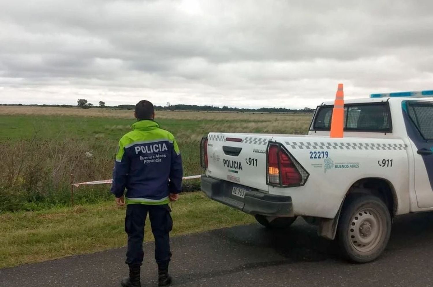 Apareció un cuerpo carbonizado en un descampado