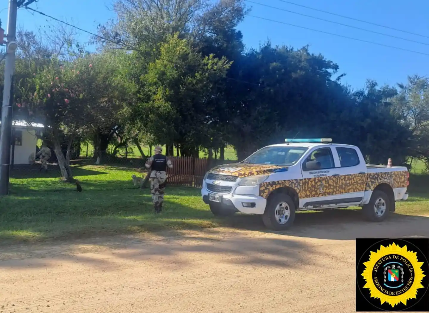 Allanamiento en Aldea San Gregorio tras la denuncia de un ternero faenado