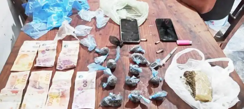 Tras un allanamiento se aprehendió a una pareja vinculada a la venta y comercialización de drogas
