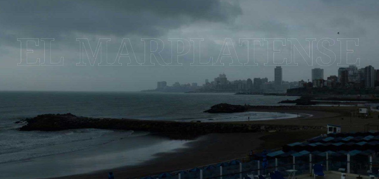 Un martes gris en Mar del Plata