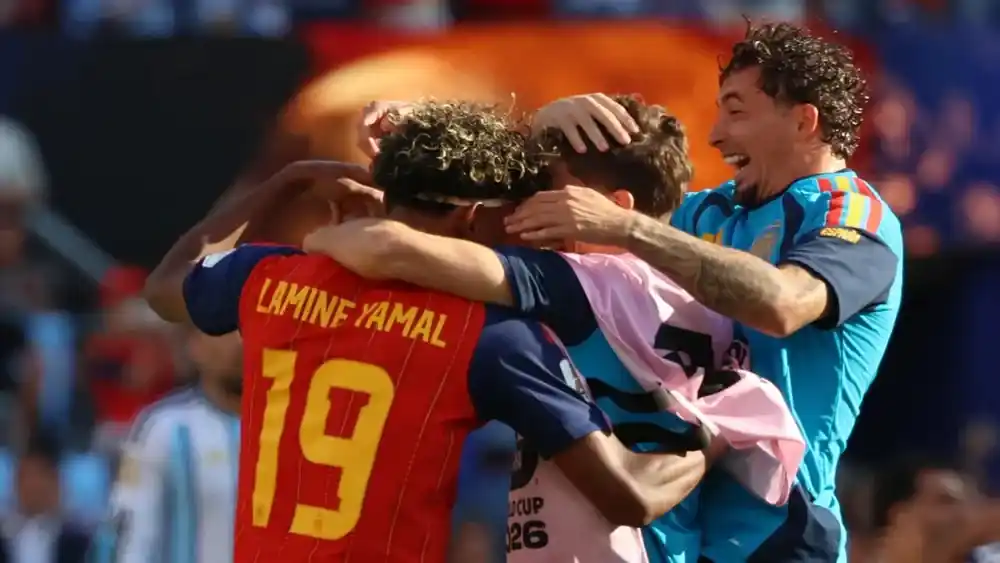 España celebra su título de campeón del mundo