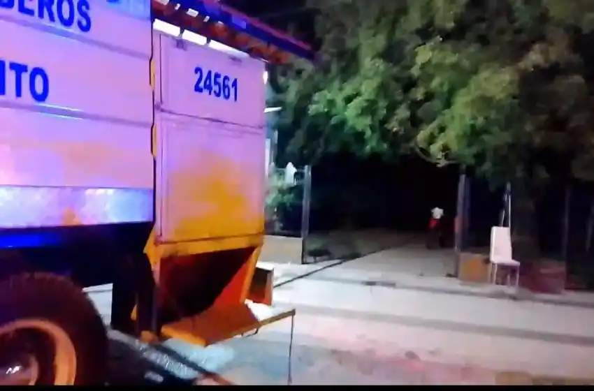 Incendio en una vivienda del barrio Jorge Newbery