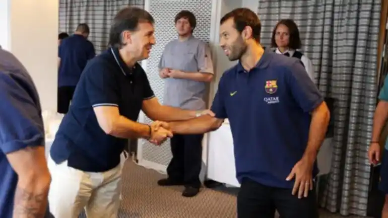 Mascherano: "Martino es un gran entrenador, ojalá pueda seguir con este guión"