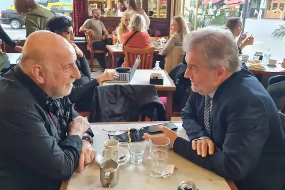 Mirabella se reunió con el periodista Horacio Pagani