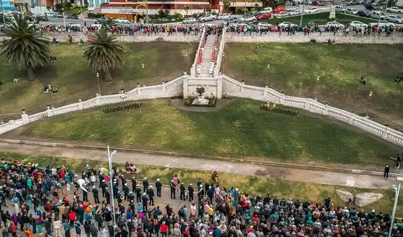 Vandalizaron la "Escalera Imperial" de Mar del Plata, reinaugurada después de meses de restauración