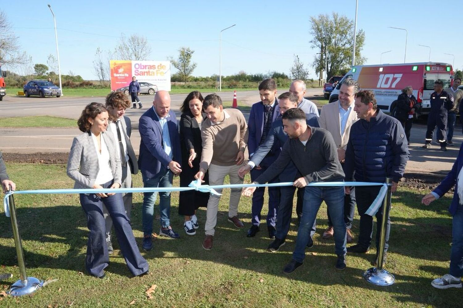 Se inauguraron 3 tramos de rutas provinciales