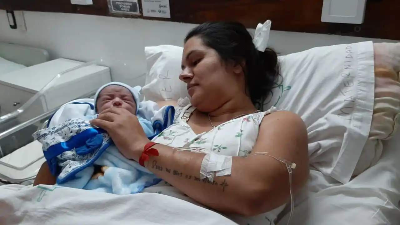 Juan Ángel es el primer bebé del 2020 en Gualeguaychú