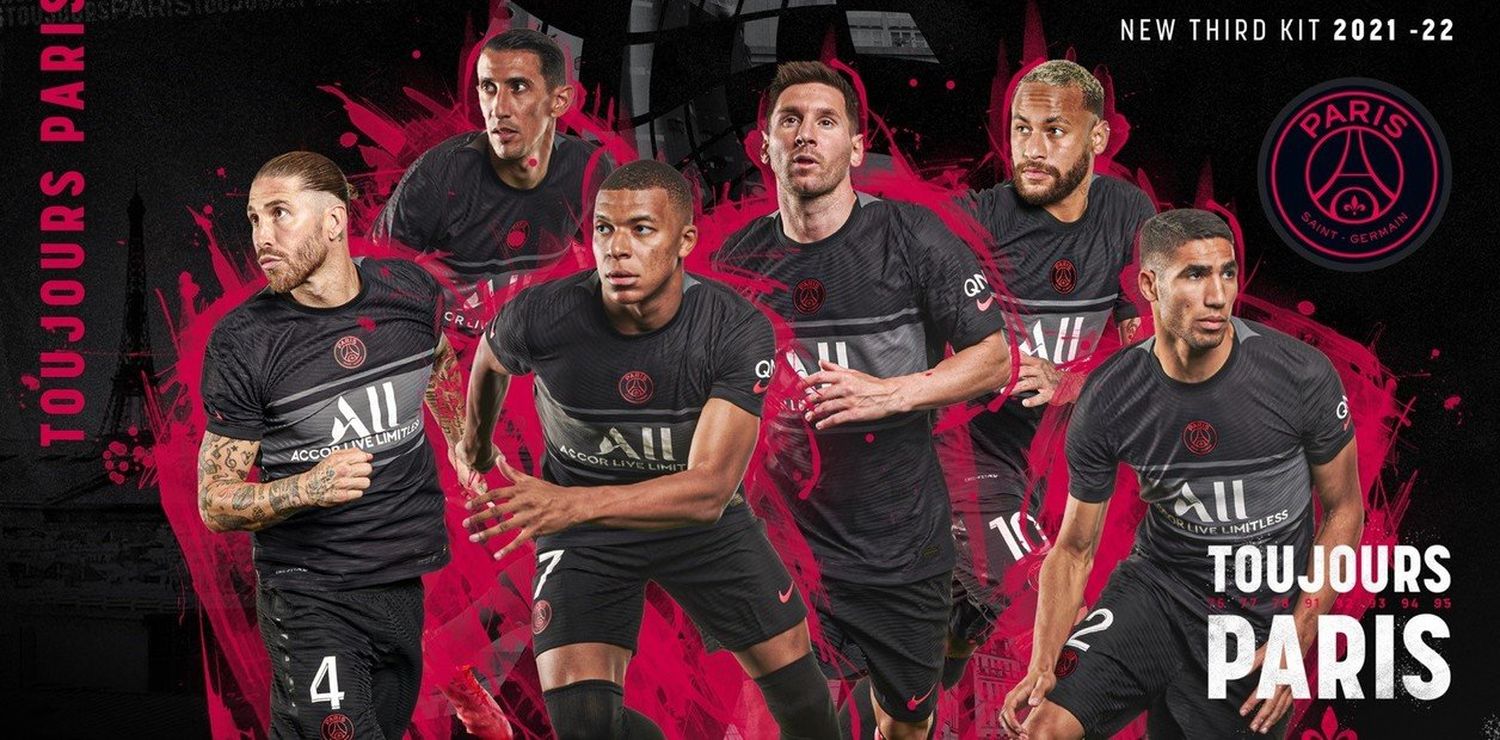 El PSG presentó su nueva camiseta alternativa