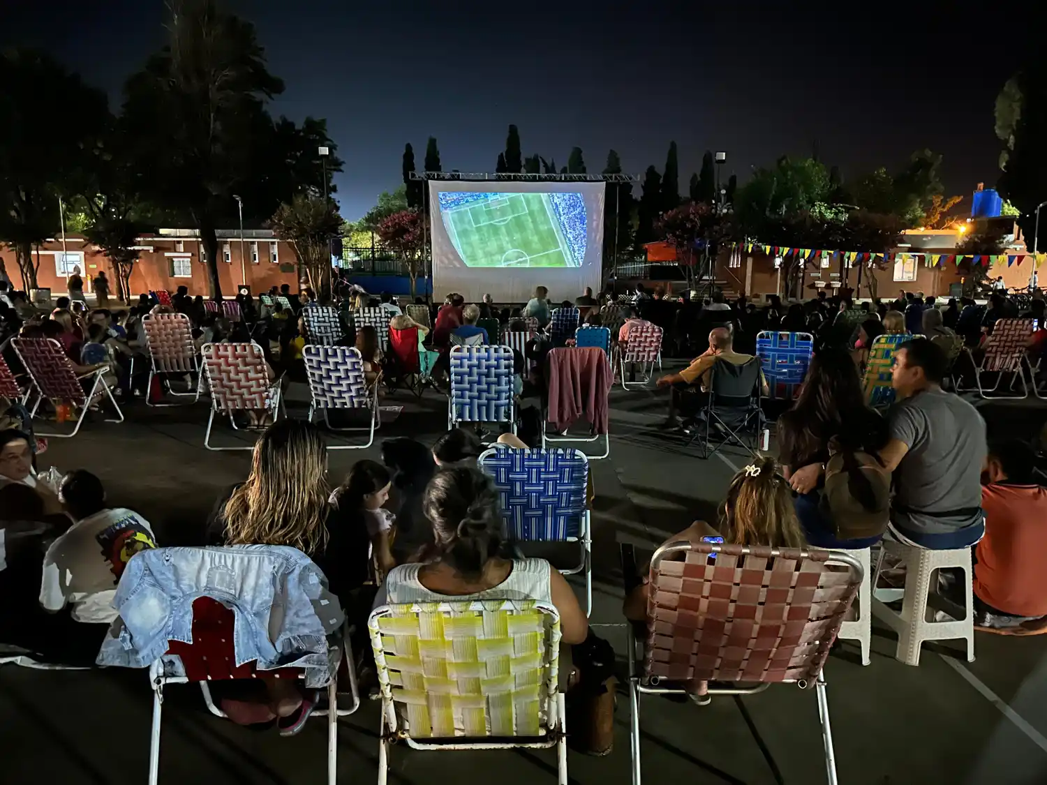 Cine bajo las estrellas.