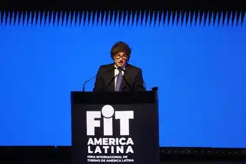 “El país estaba al borde de la hiperinflación”, declaró Milei en el acto inaugural de la FIT