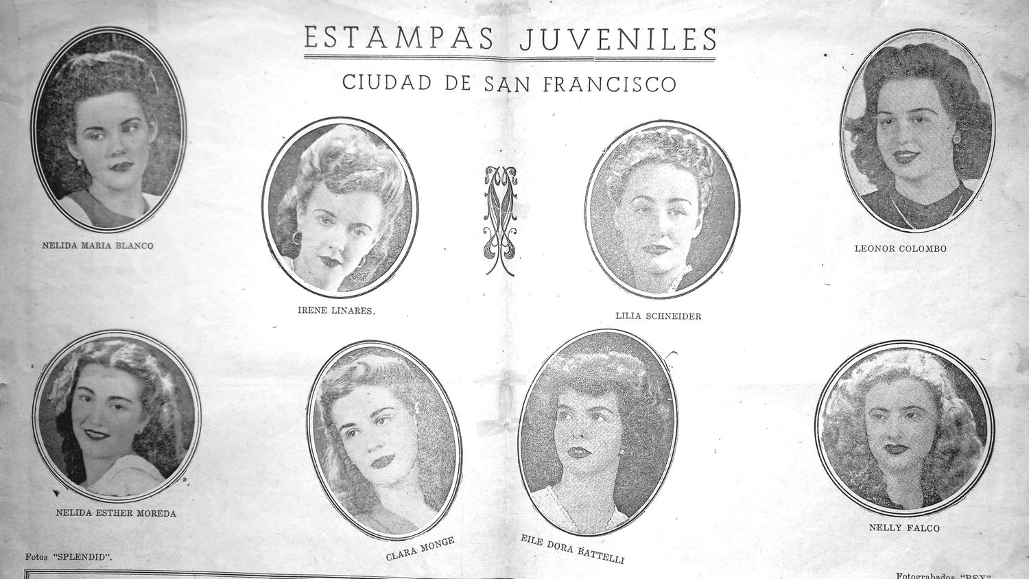 La belleza juvenil local, se exponía en sus muy comentadas páginas. (Foto: Archivo Gráfico y Museo Histórico)