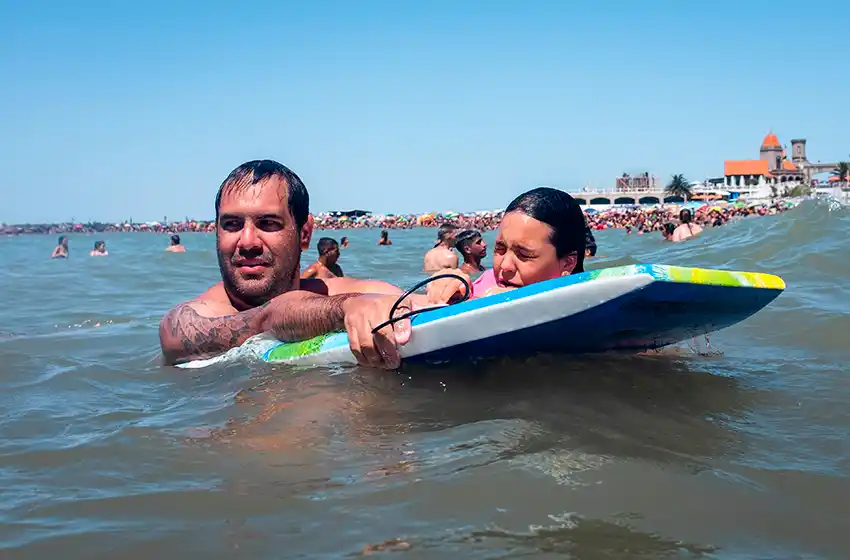 Modo playero: cielo totalmente despejado y 28 grados de máxima