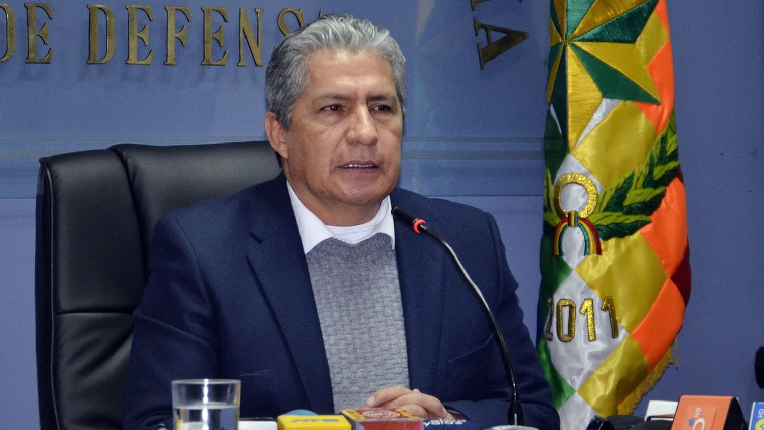 Edmundo Novillo, ministro de Defensa de Bolivia.