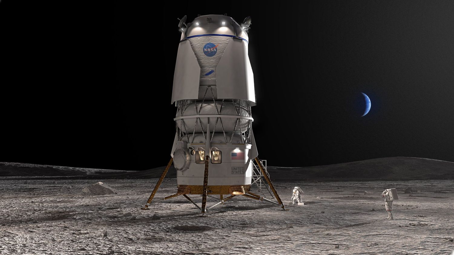 NASA selects Blue Origin, Jeff Bezos’ space company, to take astronauts to the moon