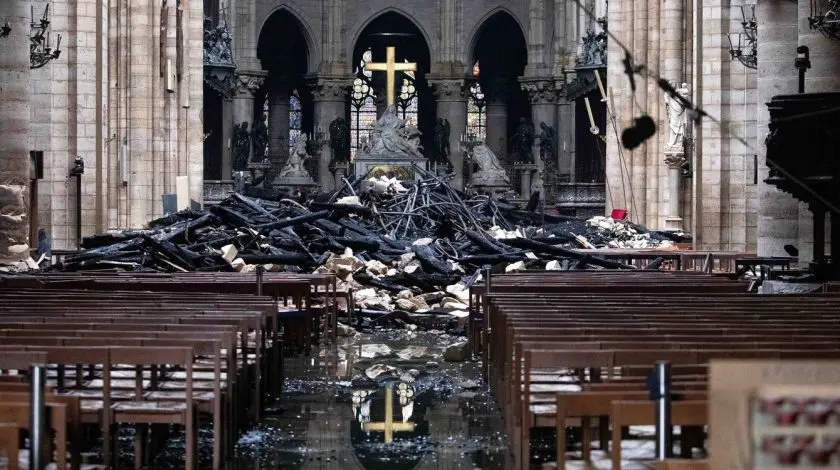Notre Dame después del devastador incendio