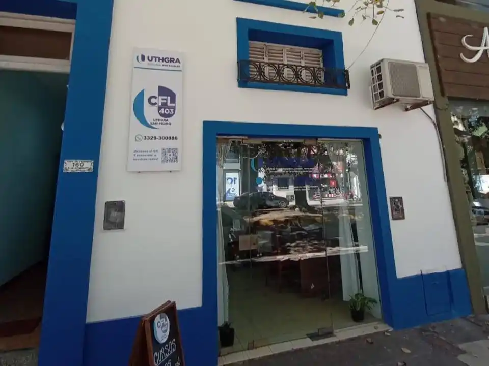 La sede del CFL 403 de UTHGRA, en 3 de Febrero 160.