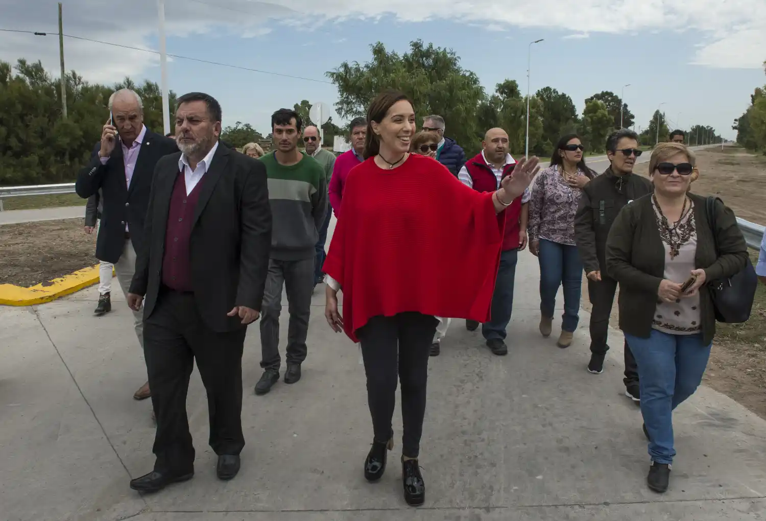 Vidal de recorrida por la sexta: Estuvo en Coronel Suárez, Coronel Pringles y Benito Juárez