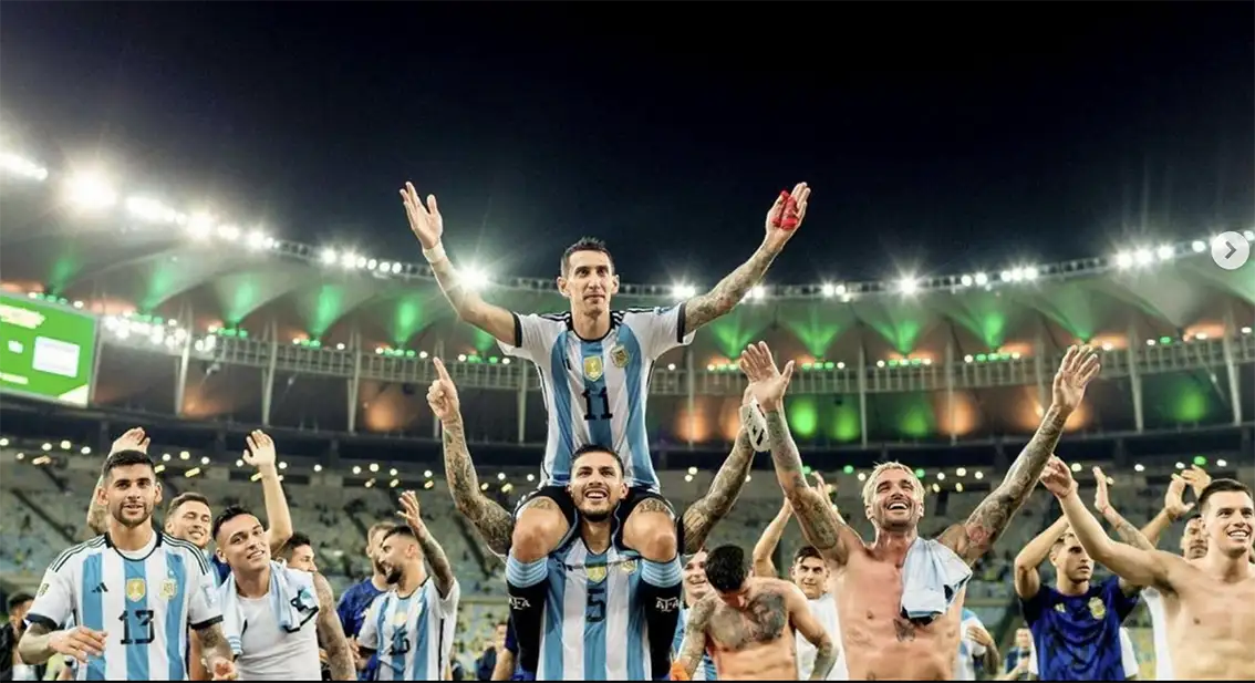 La despedida de Di María en sus redes