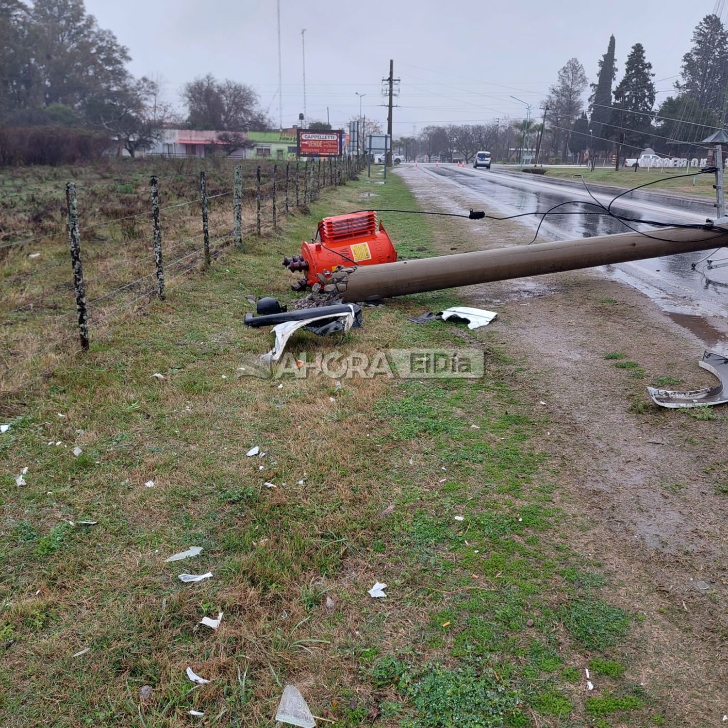 POSTE pueblo belgrano accidente