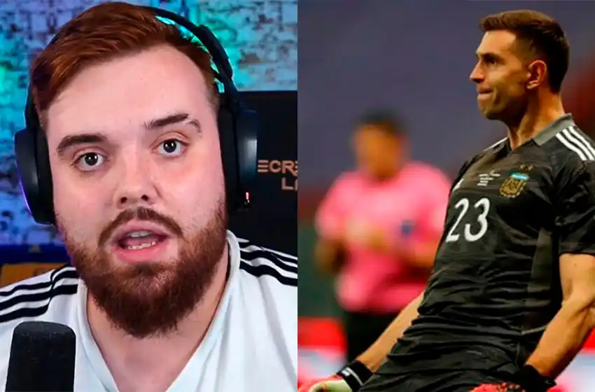 “Está tirando toda la psicológica”: el divertido relato del streamer Ibai Llanos en el penal que Dibu Martínez le tapó a Mina