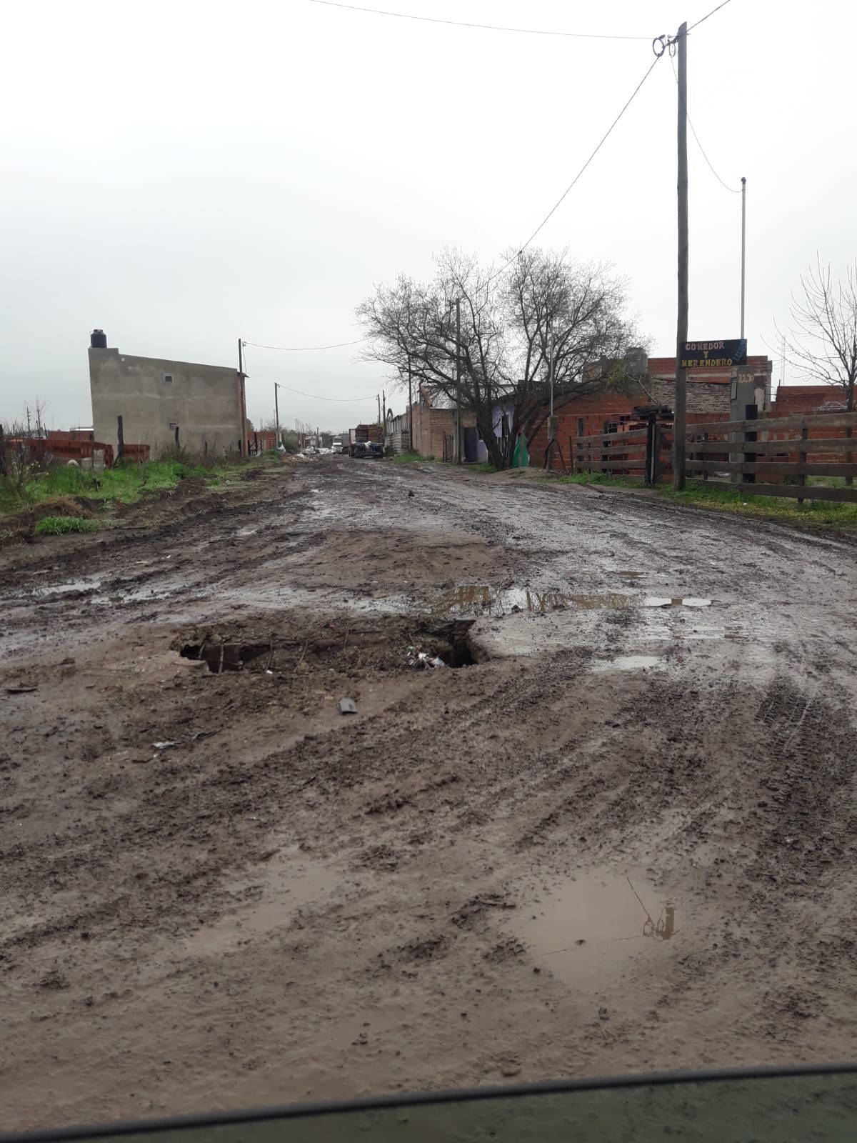 Reclamo por calle en mal estado