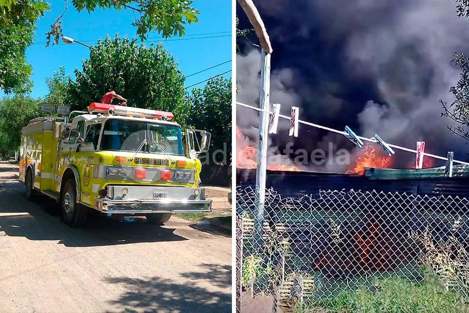 Una vivienda del barrio 2 de Abril se incendió y tuvieron que acudir los Bomberos: pérdidas totales