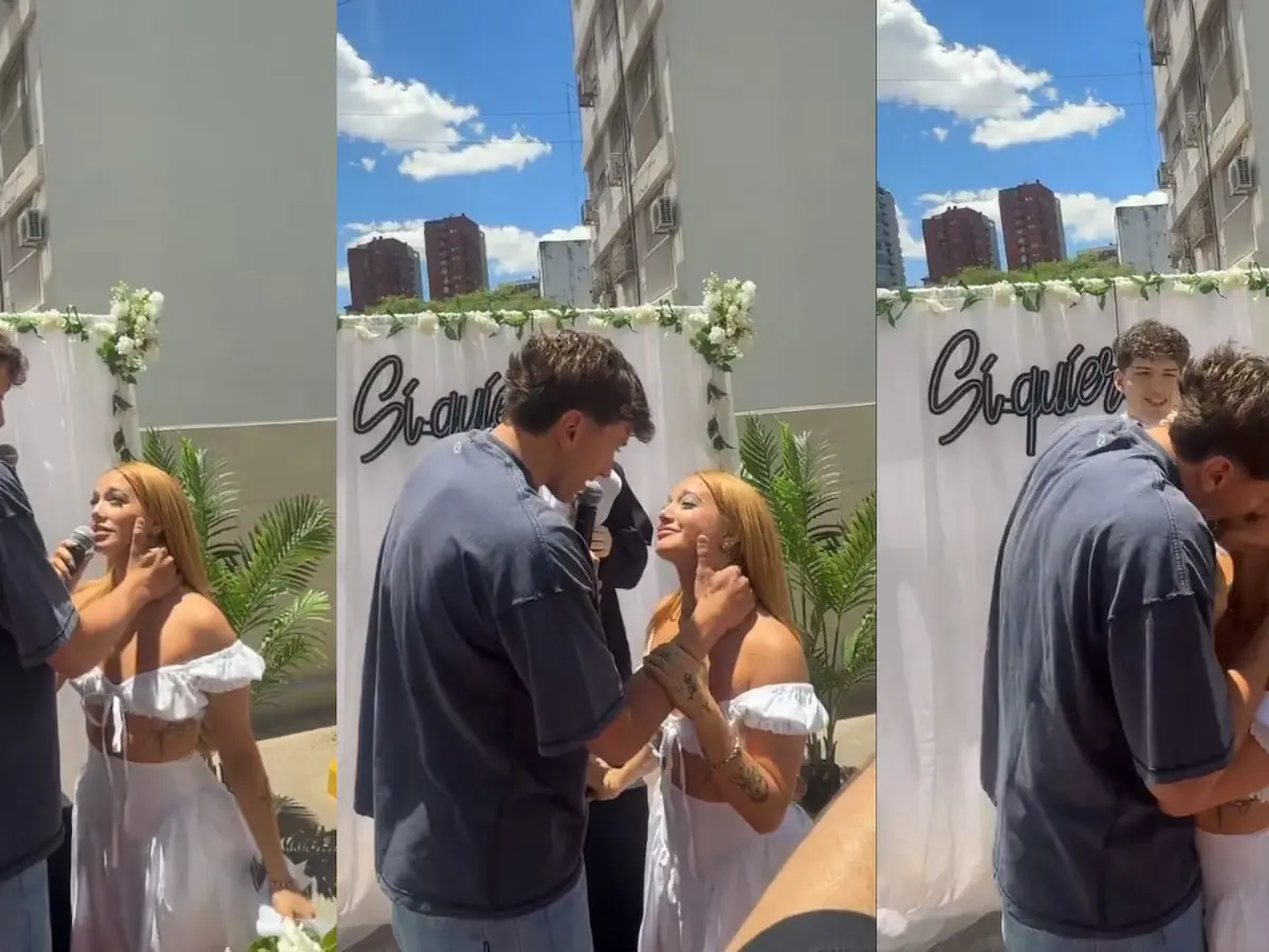 El apasionado beso de Ángela Torres y Marcos Giles que sacudió a Luzu TV