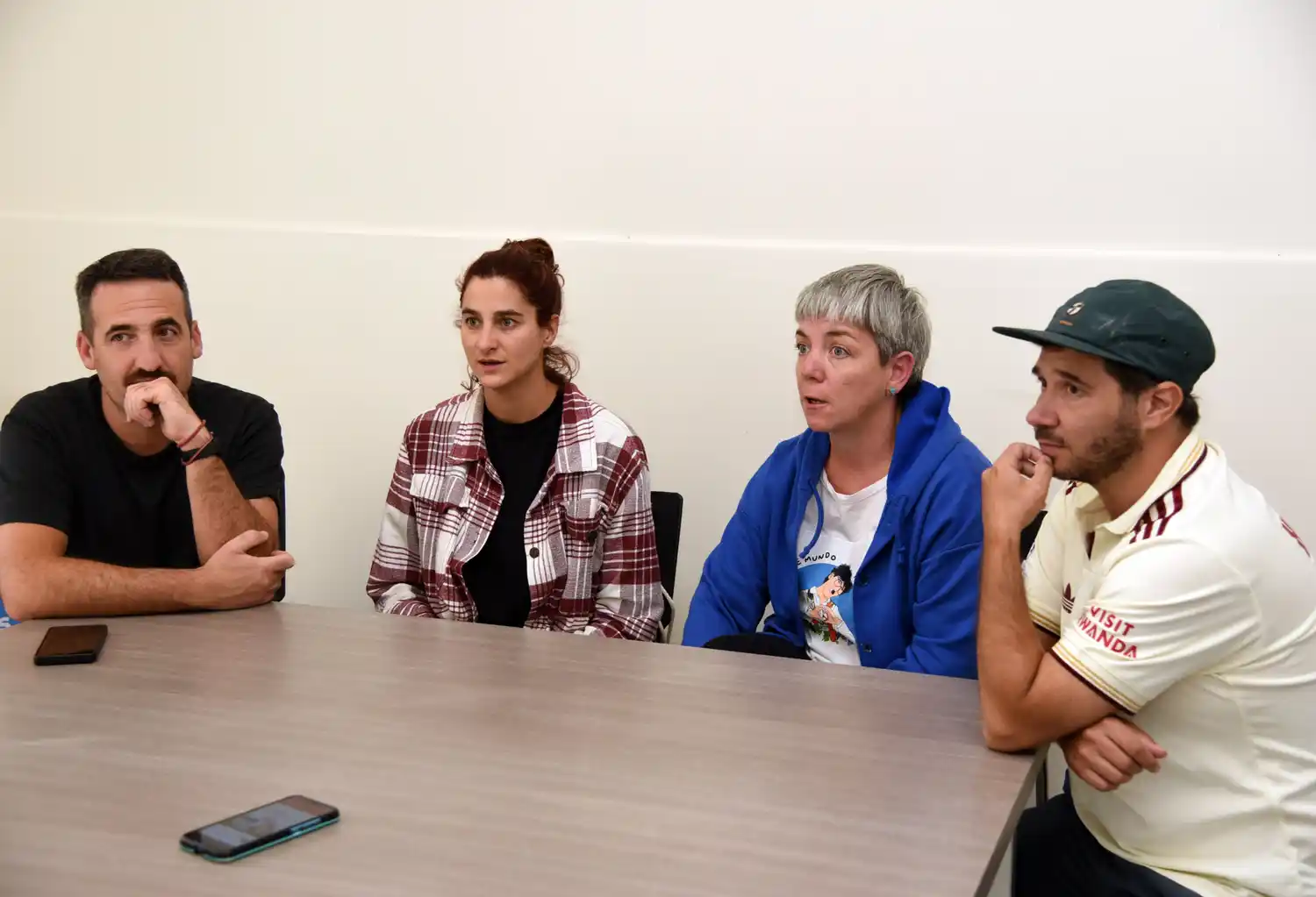 Gastón Dubini, Catalina Landívar, Marita Vallazza y Winny Ferraro. Clara Giorgetti estuvo ausente con aviso.