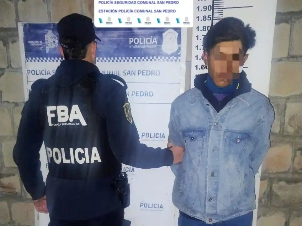 El aprehendido se encontraba en estado de ebriedad.