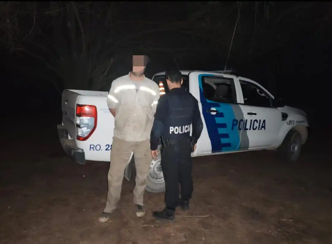 Detuvieron a un hombre en Santamarina por amenazas de muerte y un incendio intencional