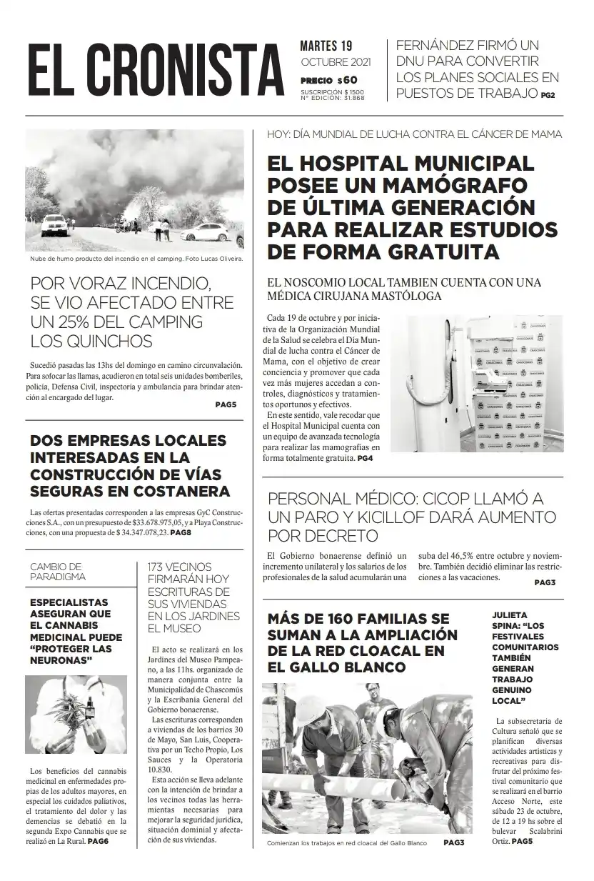 Tapa 19 octubre 2021