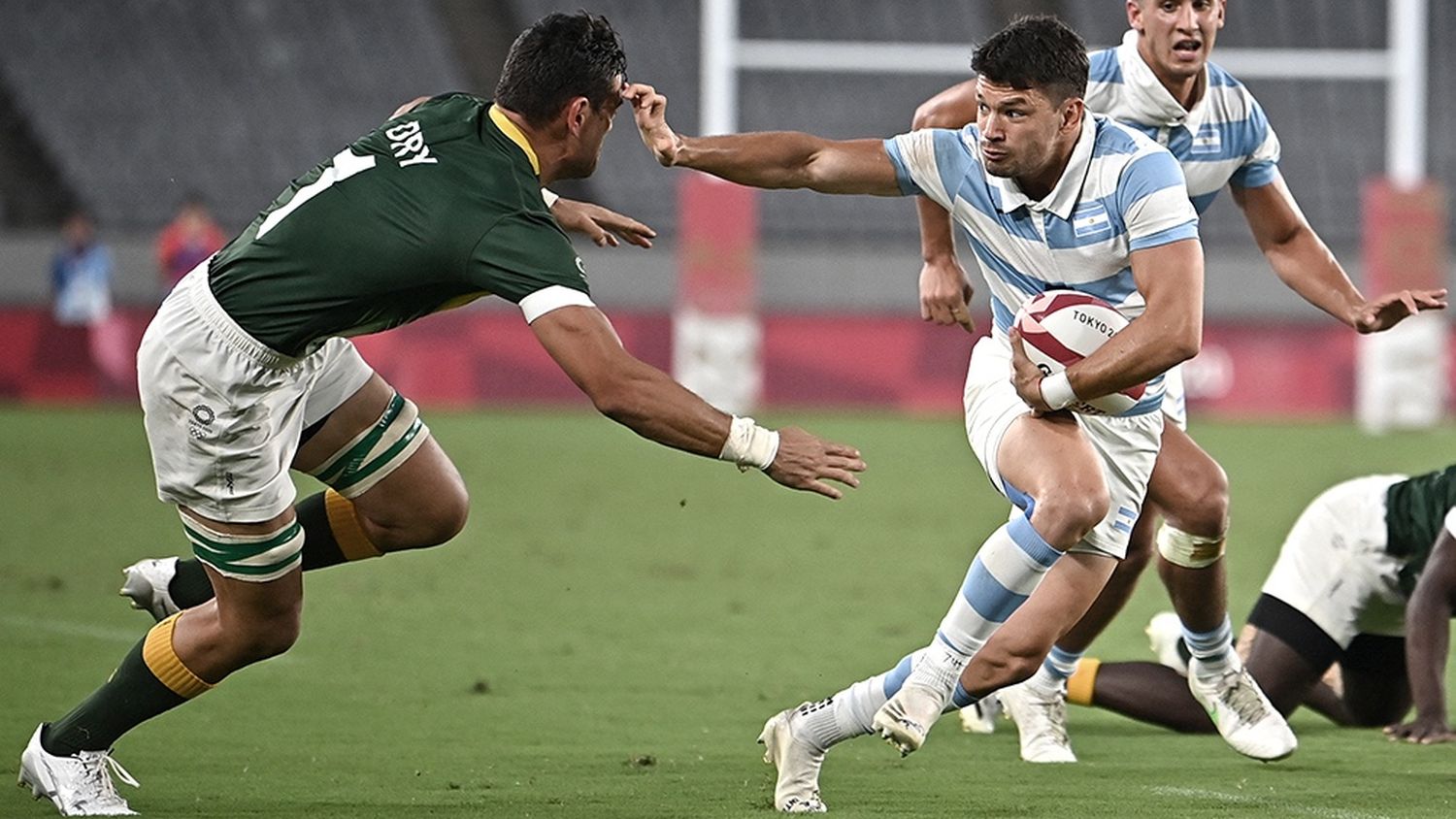 Los Pumas llegaron a semifinales con una victoria a Sudáfrica