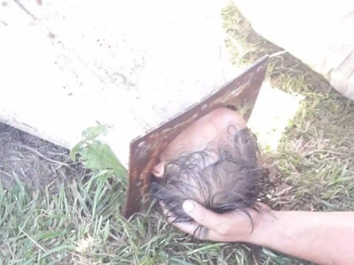 Buenos Aires: rescataron a un nene atrapado en la campana de una parrilla