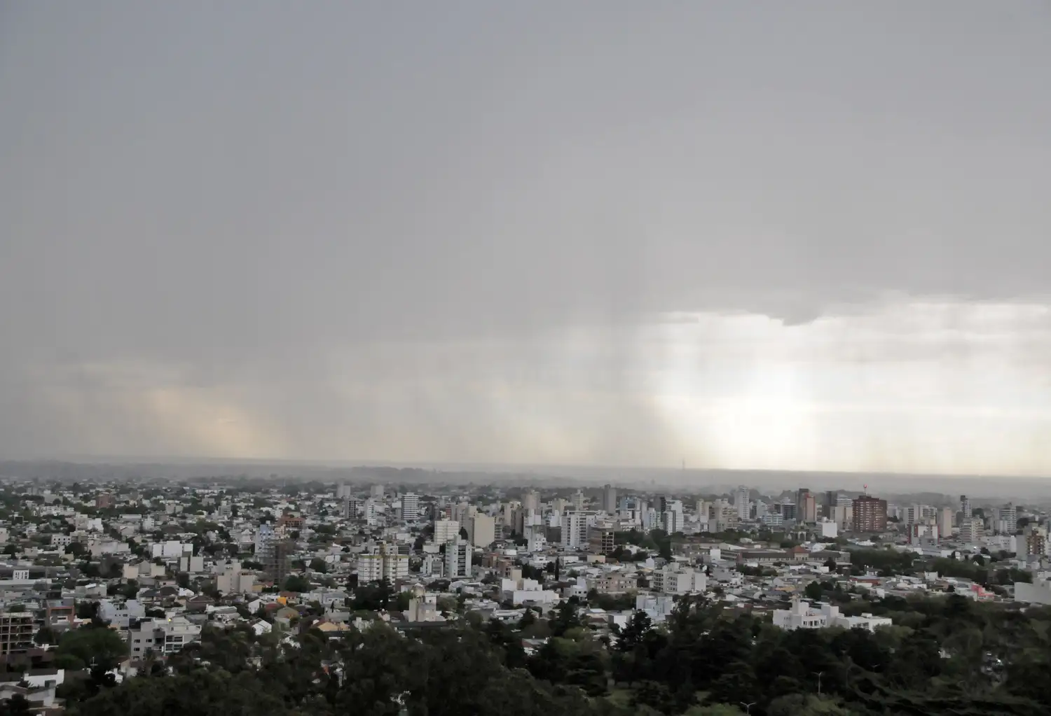 Lluvia en Tandil.