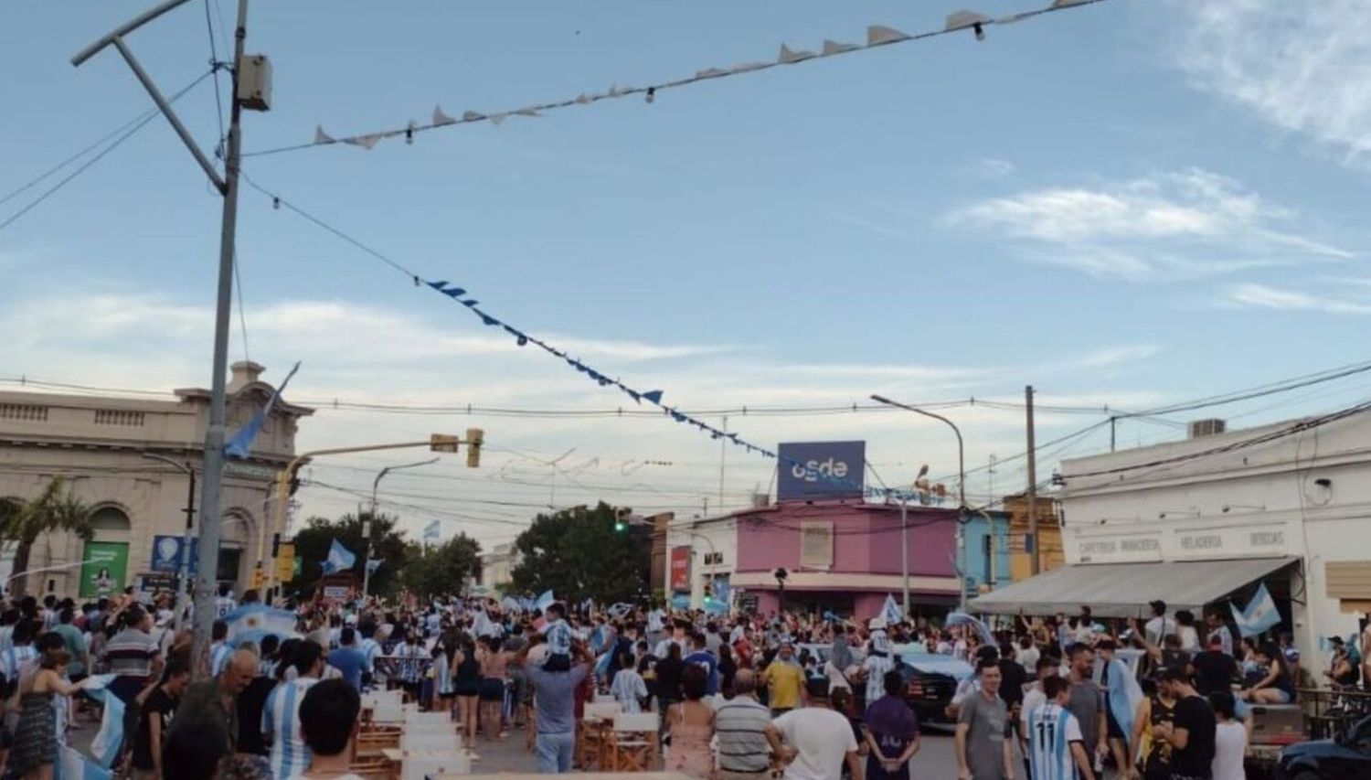 San Justo: gresca con palos, botellas y una cuchilla tras los festejos por Argentina