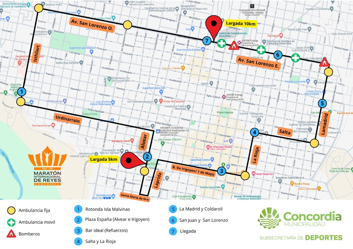 Se modificó el circuito del Maratón De Reyes