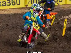 Valentino Bogue, destacado en el Nacional de Motocross en Trenque Lauquen