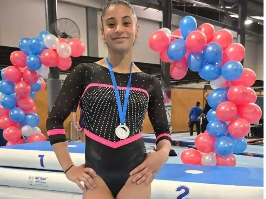 Emi Acosta, subcampeona nacional en Rosario.