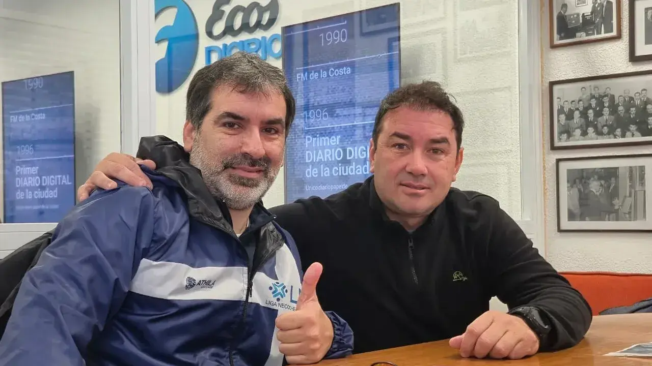 Javier Sampayo y Darío Ramón, coordinador y entrenador del seleccionado Sub-15