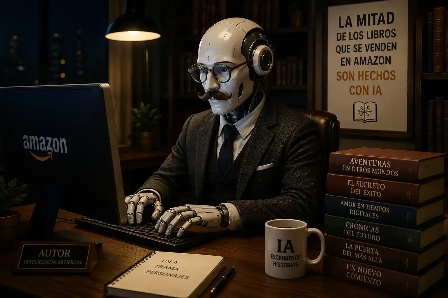 Más de la mitad de los libros que se publican en Amazon ya fueron creados con inteligencia artificial