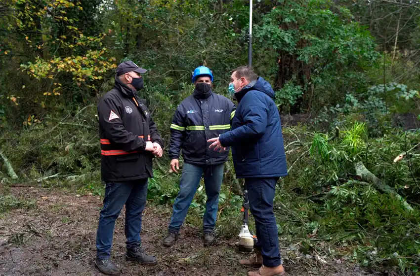 Ráfagas de 90 km/h: trabajan para solucionar inconvenientes producidos por el temporal