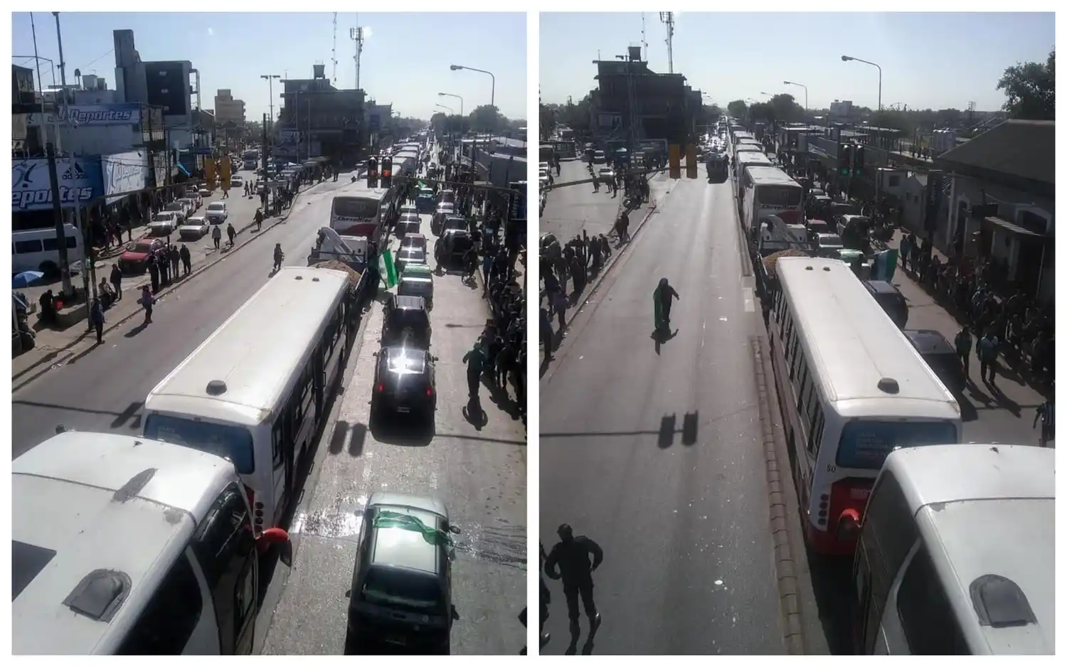 Impresionante caravana de Laferrere en la previa del partido con Talleres por Copa Argentina