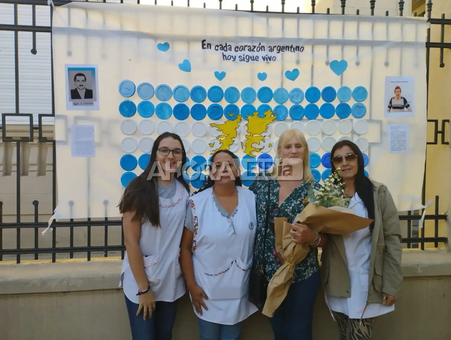 Alumnos y docentes de la Escuela Normal homenajearon a los caídos en Malvinas