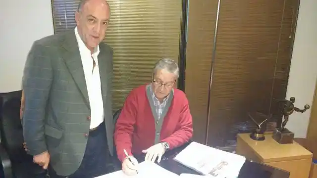 El presidente de la Liga local en la A.F.A