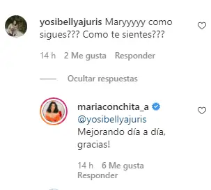 María Conchita Alonso asegura que se recupera satisfactoriamente. Foto: Instagram