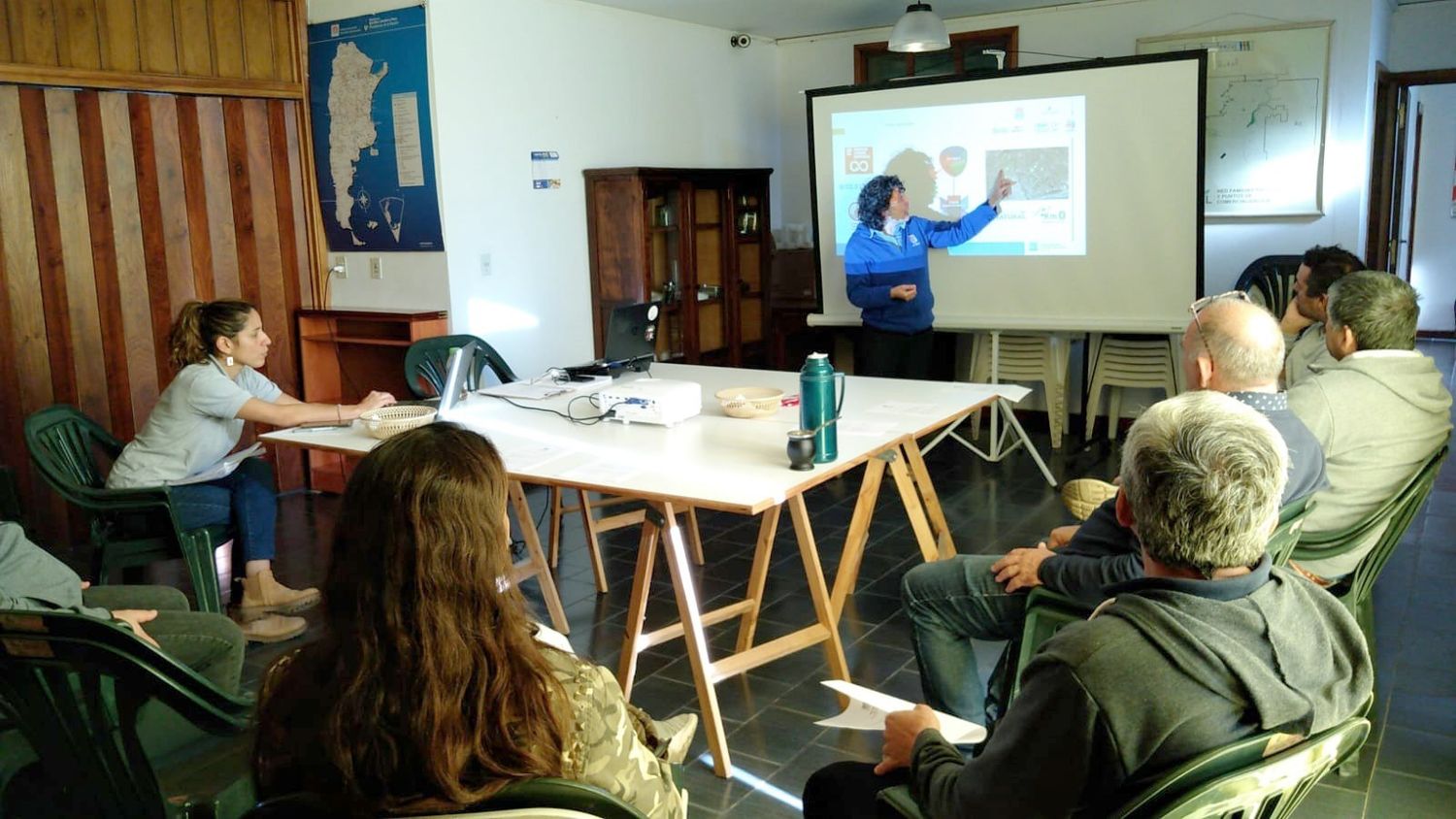 Reciente charla. Se brindó en la sede del INTA